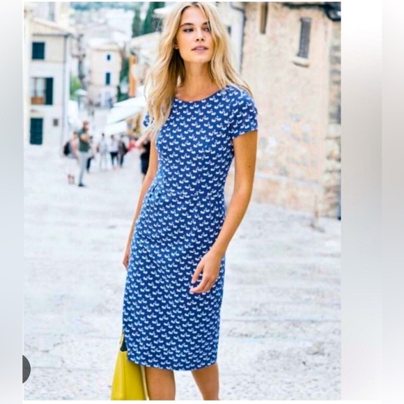Boden Swan Dress - Picture 1 of 7